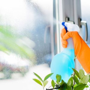 Vitrina limpiada con ecoglass limpia vidrios