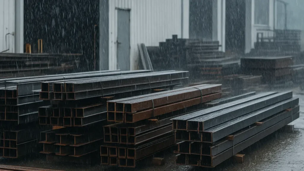 Superficies metálicas sometidas a las condiciones que favorecen la aparición de óxido